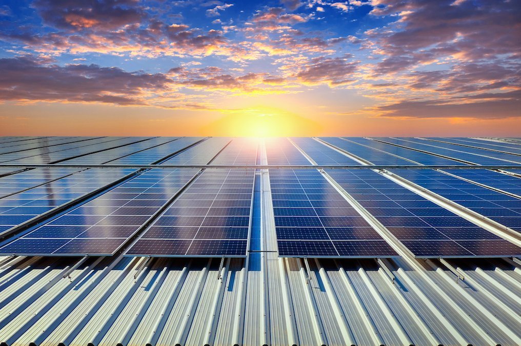 Photovoltaic systems in sunlight